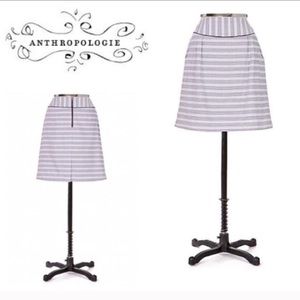 Anthropologie Edme & Esyllte Purple Gingham Skirt